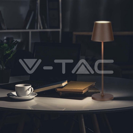 Lámpara de mesa LED 2W (Batería 4400mA) IP54 Corten 3000K - 13