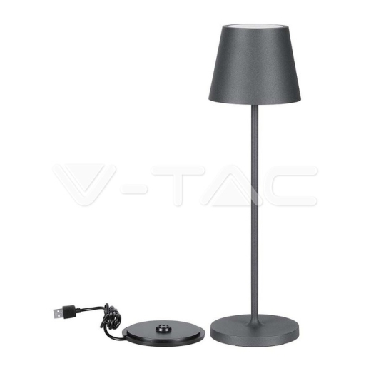 2W LED Table Lamp (4400mA Battery) IP54 Green Body 3000K - 2