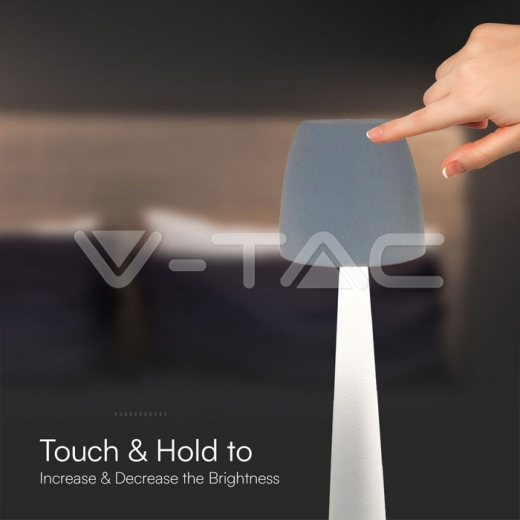 2W LED Table Lamp (80x370) 3in1 Dimmable White Body - 3