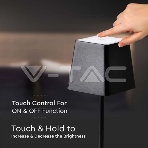 2W Table Lamp Black Body IP54 3000K - 4