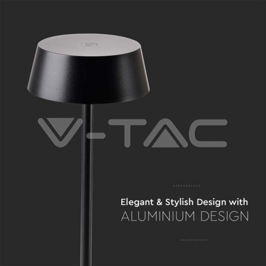 2W Table Lamp Black Body IP54 3000K - 2