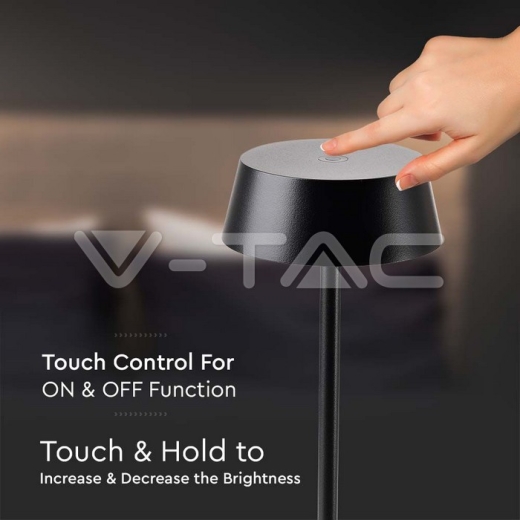 2W Table Lamp Black Body IP54 3000K - 3