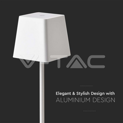 Lámpara de Sobremesa 2W Cuerpo Blanco IP54 3000K - 3