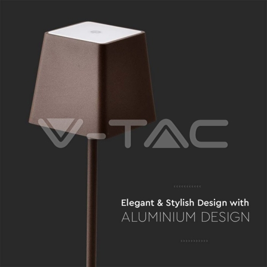 Lámpara de mesa 2W IP54 Marrón 3000K - 3