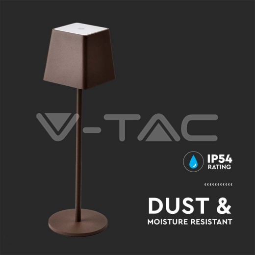 Lámpara de mesa 2W IP54 Marrón 3000K - 6