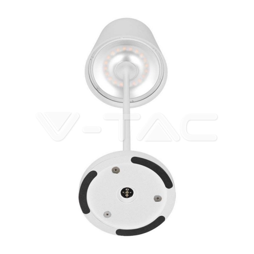 2W LED Table Lamp (4400mA Battery) IP54 White Body 3000K - 5