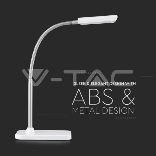 Lámpara de mesa LED 3.6W cuerpo blanco 3000K - 6