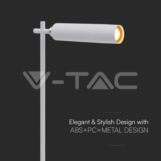 3W LED Magnetic Table Lamp Rechargeable 4000K White Body - 2