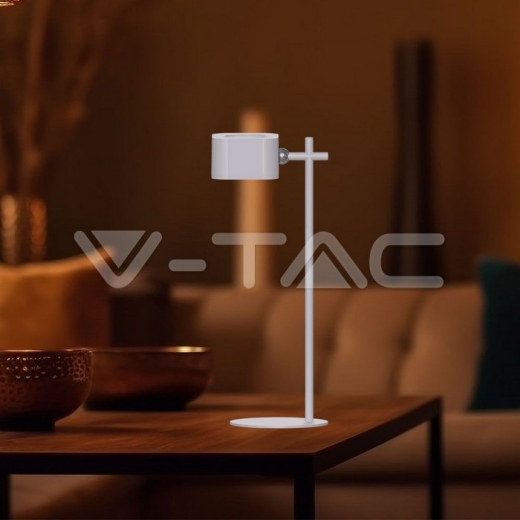 3W LED Magnetic Table Lamp With Battery 1800mAh CCT: 3in1 White Body - 9