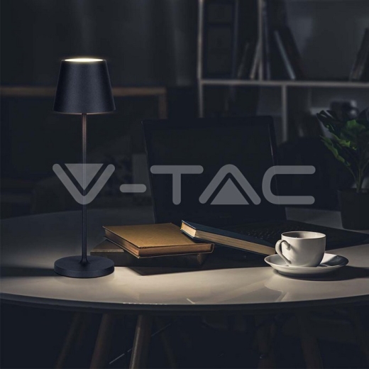 Lámpara de mesa LED 2W (Batería 4400mA) IP54 Negra 3000K - 13