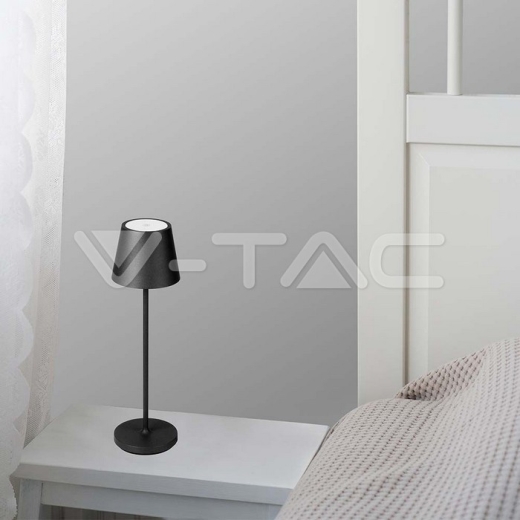 Lámpara de mesa LED 2W (Batería 4400mA) IP54 Negra 3000K - 14