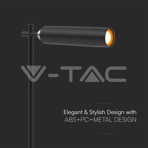 3W LED Magnetic Table Lamp Rechargeable 4000K Black Body - 2