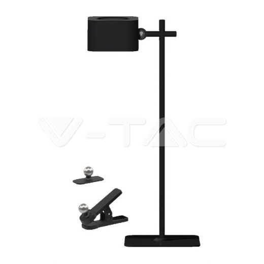 3W LED Magnetic Table Lamp With Battery 1800mAh CCT: 3in1 Black Body - 1