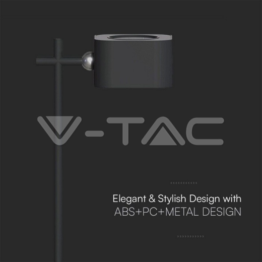 3W LED Magnetic Table Lamp With Battery 1800mAh CCT: 3in1 Black Body - 5