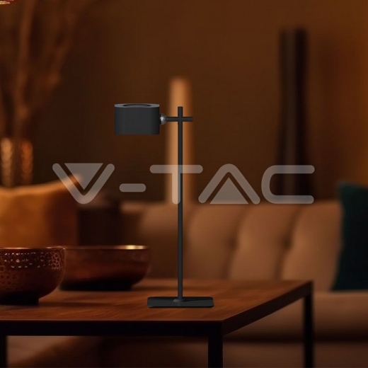 3W LED Magnetic Table Lamp With Battery 1800mAh CCT: 3in1 Black Body - 9