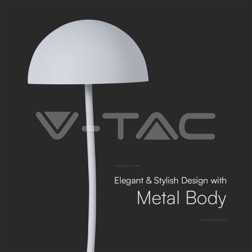 Lámpara de Mesa LED 3W 3000K Cuerpo Blanco - 2