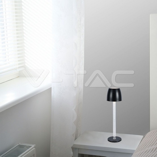 Lámpara de Mesa LED 3W Poste Transparente 3000K Cuerpo Blanco - 7