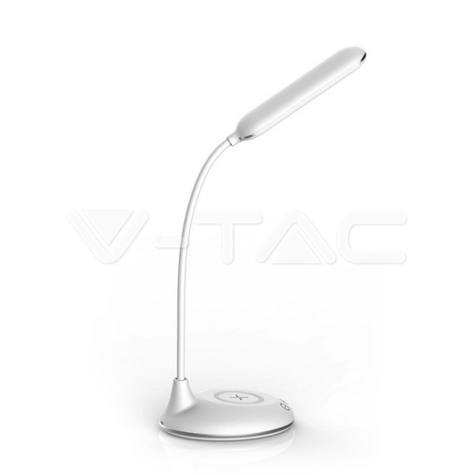 Lámpara Escritorio 5W CCT Carga Wireless Base Redonda Negra - 5