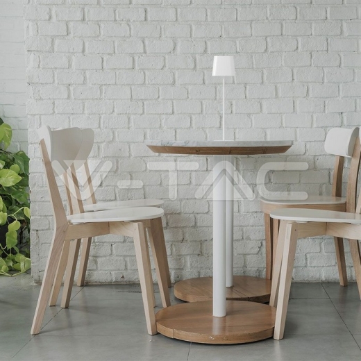 5W LED Magnetic Table Lamp With Battery 3600mAh CCT: 3 in 1 White Body Dimmable - 14