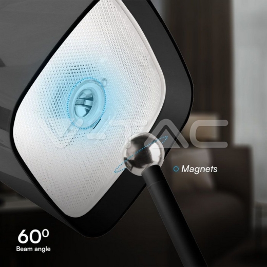 5W LED Magnetic Table Lamp With Battery 3600mAh CCT: 3 in 1 Black Body Dimmable - 11