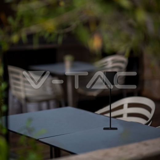 5W LED Magnetic Table Lamp With Battery 3600mAh CCT: 3 in 1 Black Body Dimmable - 12