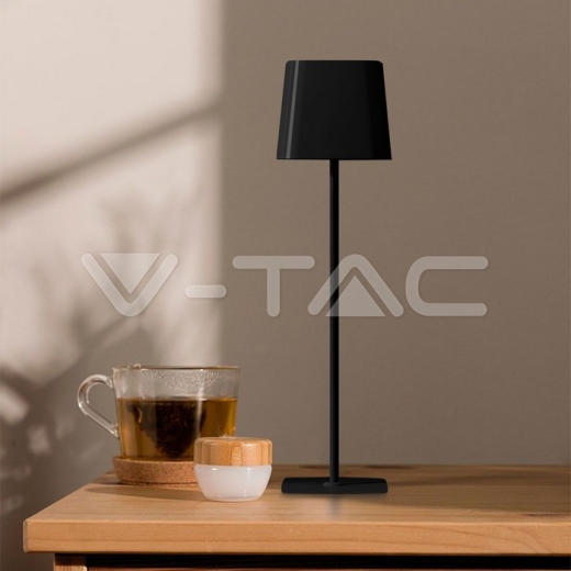 5W LED Magnetic Table Lamp With Battery 3600mAh CCT: 3 in 1 Black Body Dimmable - 13
