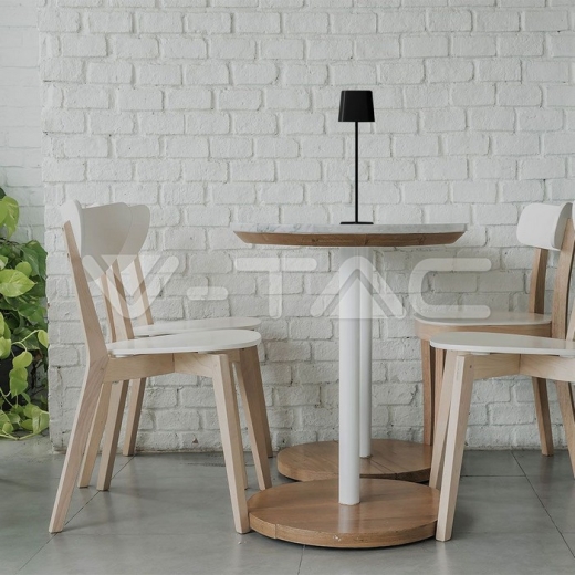 5W LED Magnetic Table Lamp With Battery 3600mAh CCT: 3 in 1 Black Body Dimmable - 14