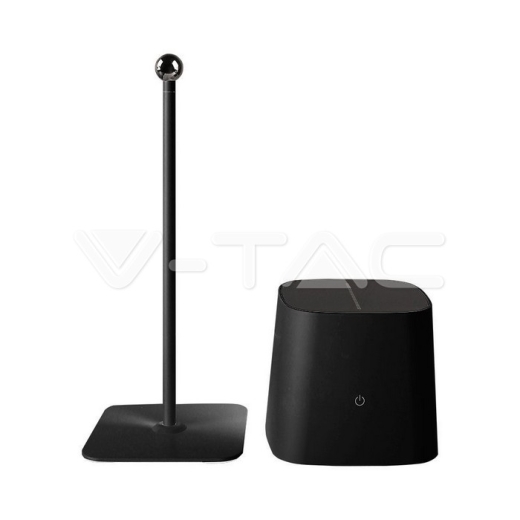 5W LED Magnetic Table Lamp With Battery 3600mAh CCT: 3 in 1 Black Body Dimmable - 2