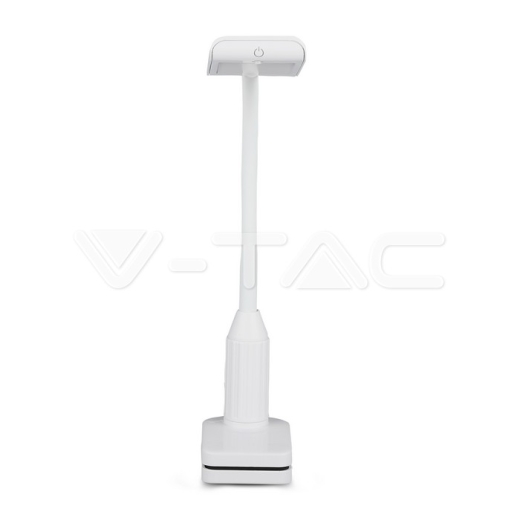 Lámpara de mesa LED 7W con pinza cuerpo blanco 3000K - 2