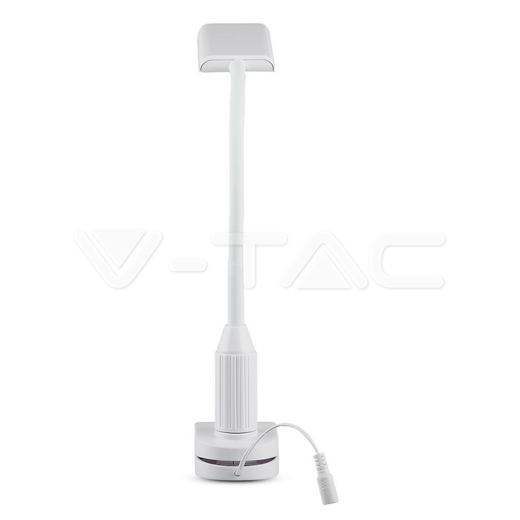 Lámpara de mesa LED 7W con pinza cuerpo blanco 3000K - 3