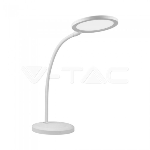 7W LED Desk Lamp White Body Stepless Dimming 3000K - 1