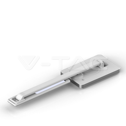 Lámpara Escritorio 5W CCT Carga Wireless Base Cuadrada Blanca - 4