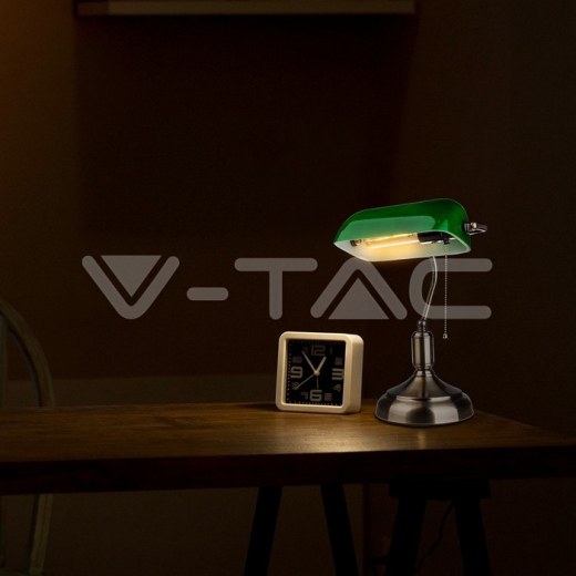 Lámpara de mesa con interruptor E27 Verde - 5