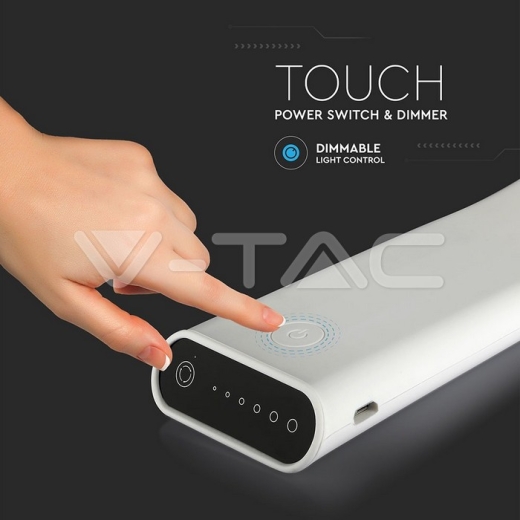 6.5W LED Table Lamp Flexible & Slim 3 in 1 White - 8