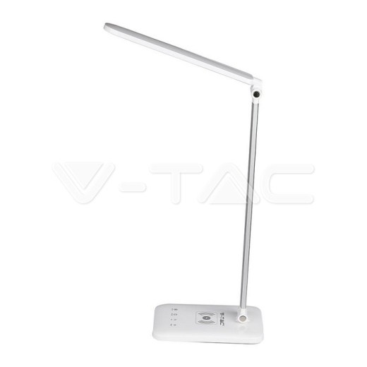 7W LED Table Lamp With Wireless Charger 3in1 White - 2