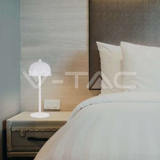 LED Table Lamp 1800mAh Battery 115x300 3in1 White Body - 7