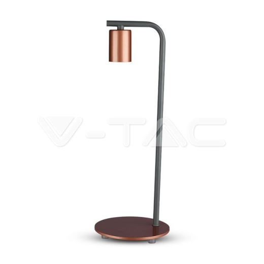Designer Table Lamp E27 Holder Switch Red Bronzе - 1