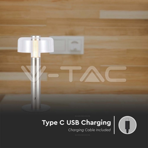 LED Table Lamp 1800mAh Battery 150 x 300 3 in 1 Champagne Body - 4