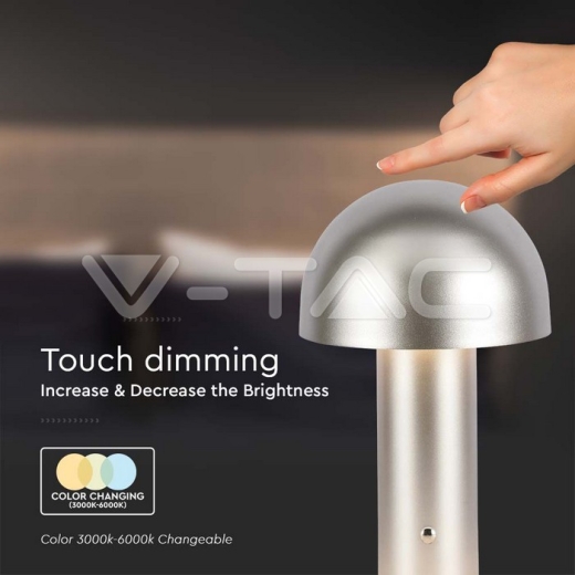 LED Table Lamp 1800mAh Battery 150x250 3in1 Champagne Gold Body - 3