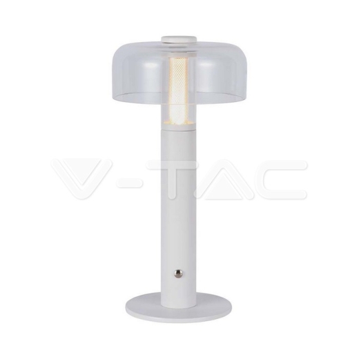 LED Table Lamp 1800mAh Battery 150 x 300 3 in 1 White Body - 1