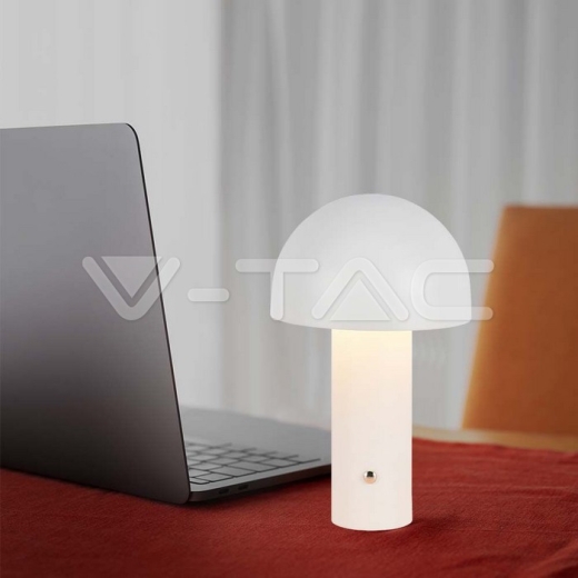 LED Table Lamp 1800mAh Battery 150x250 3in1 White Body - 7