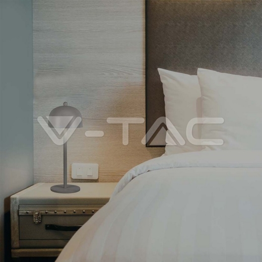 LED Table Lamp 1800mAh Battery 115x300 3in1 Grey Body - 7