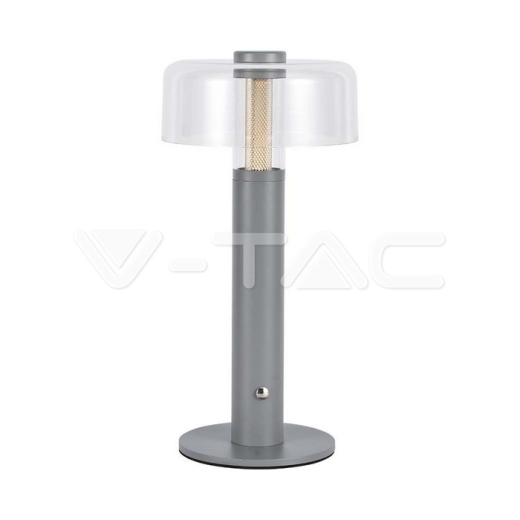 LED Table Lamp 1800mAh Battery 150 x 300 3 in 1 Grey Body - 1