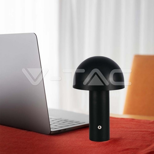 LED Table Lamp 1800mAh Battery 150x250 3in1 Black Body - 7