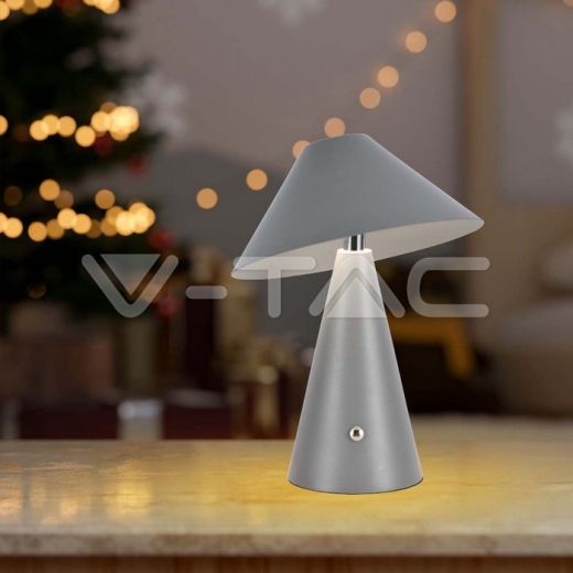 LED Table Lamp 1800mAh Battery 180 x 240 3 in 1 Grey Body - 6