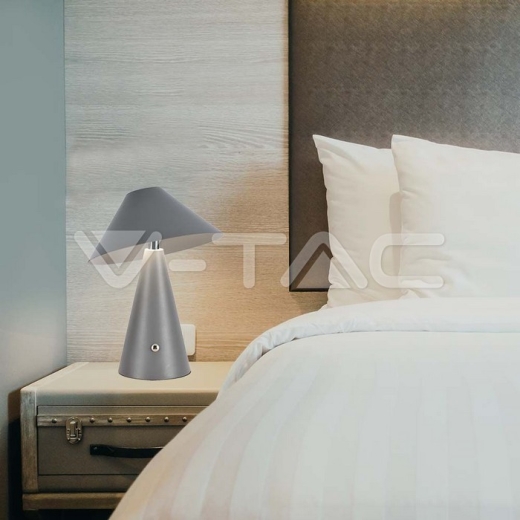LED Table Lamp 1800mAh Battery 180 x 240 3 in 1 Grey Body - 7