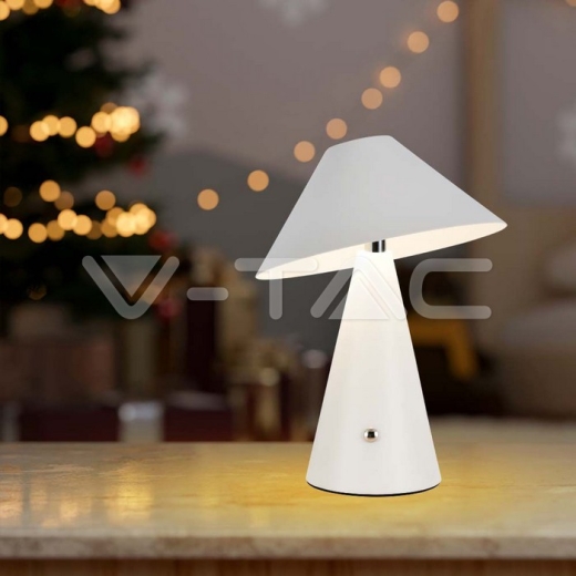 LED Table Lamp 1800mAh Battery 180 x 240 3 in 1 White Body - 6