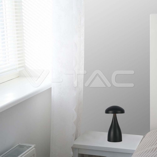 LED Table Lamp 800mAh Battery 120x220 3in1 Black Body - 7