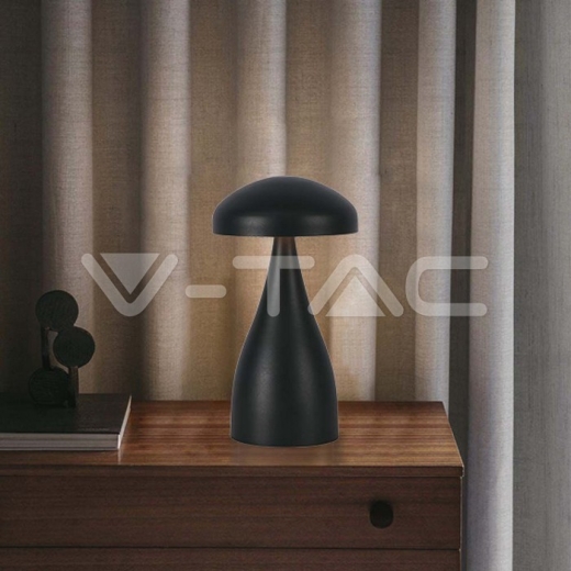 LED Table Lamp 800mAh Battery 120x220 3in1 Black Body - 8