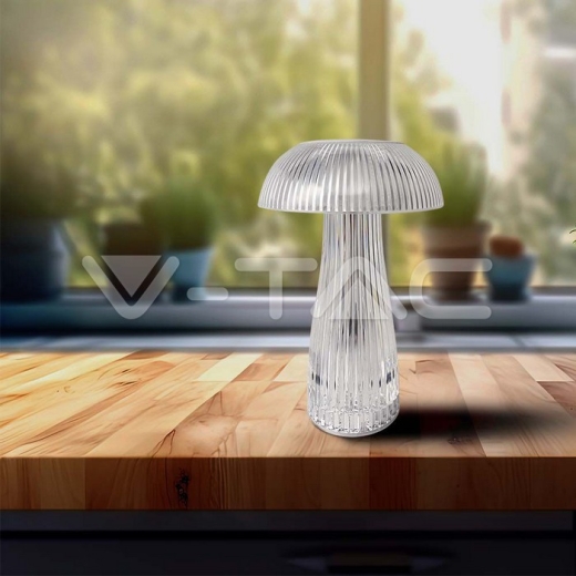 LED Table Lamp 800mAh Battery 160 x 250 3 in 1 Transparent Body - 6